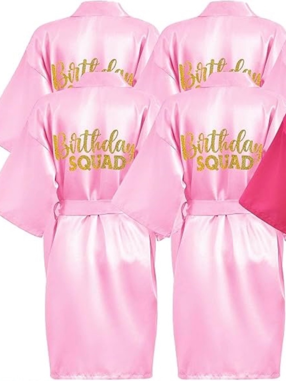 Birthday squad 5 pack size 10 kids robes